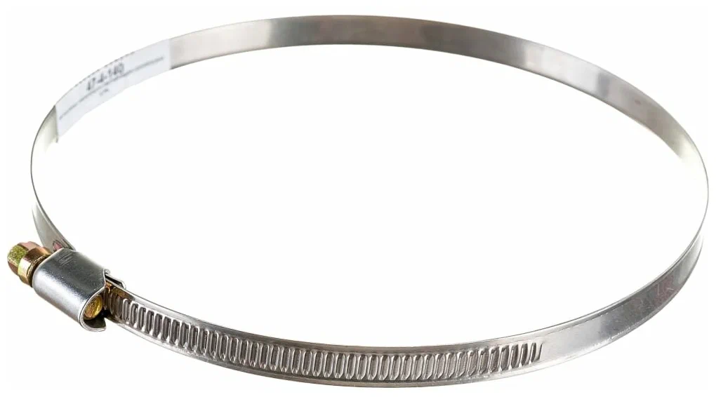 картинка Хомут червячный стальной, диаметр 120 - 140 мм 47-4-140 от базы строительно-отделочных материалов